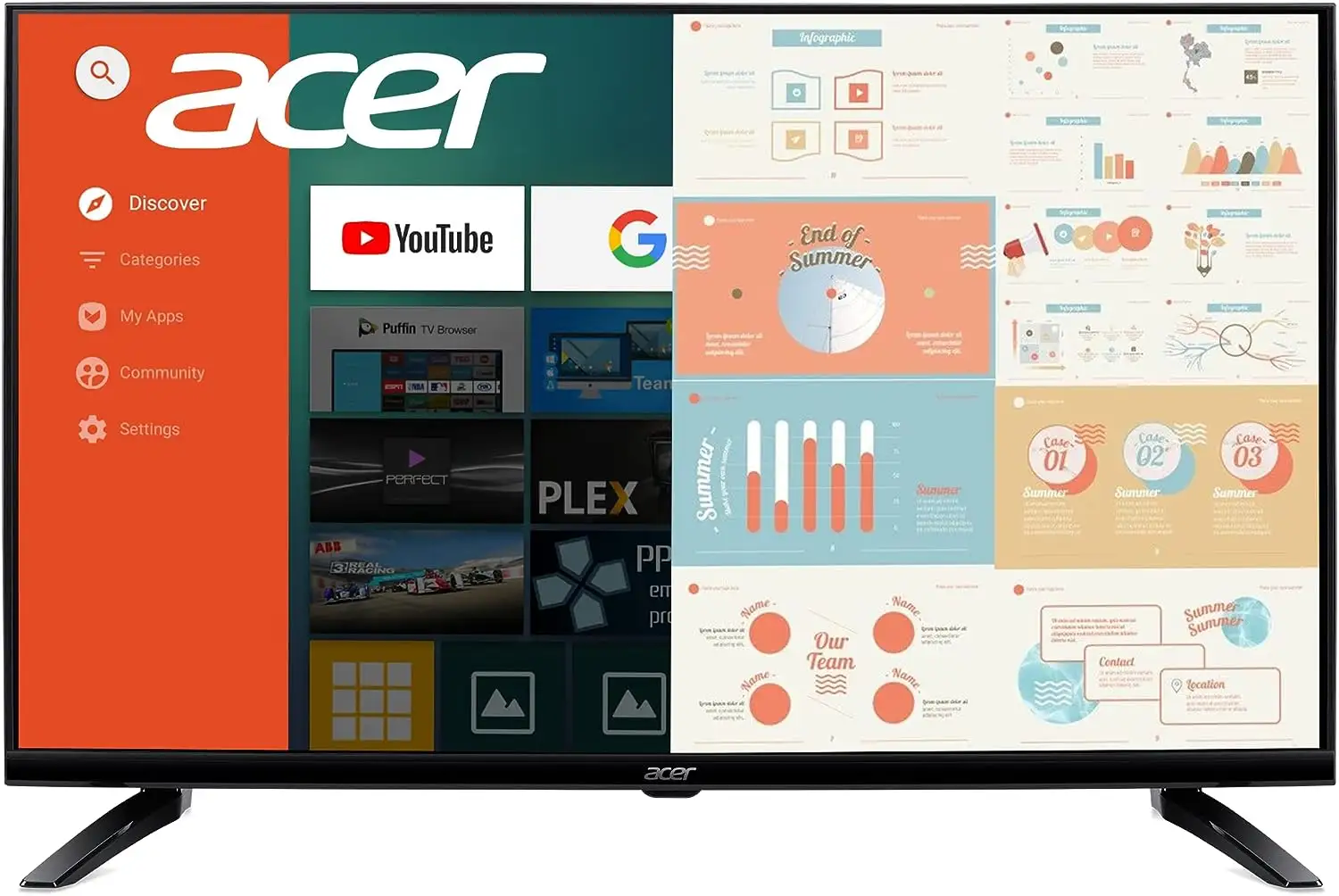 31.5" Acer DA0 Series Smart Streaming Monitor - DA320Q BEMIIIX